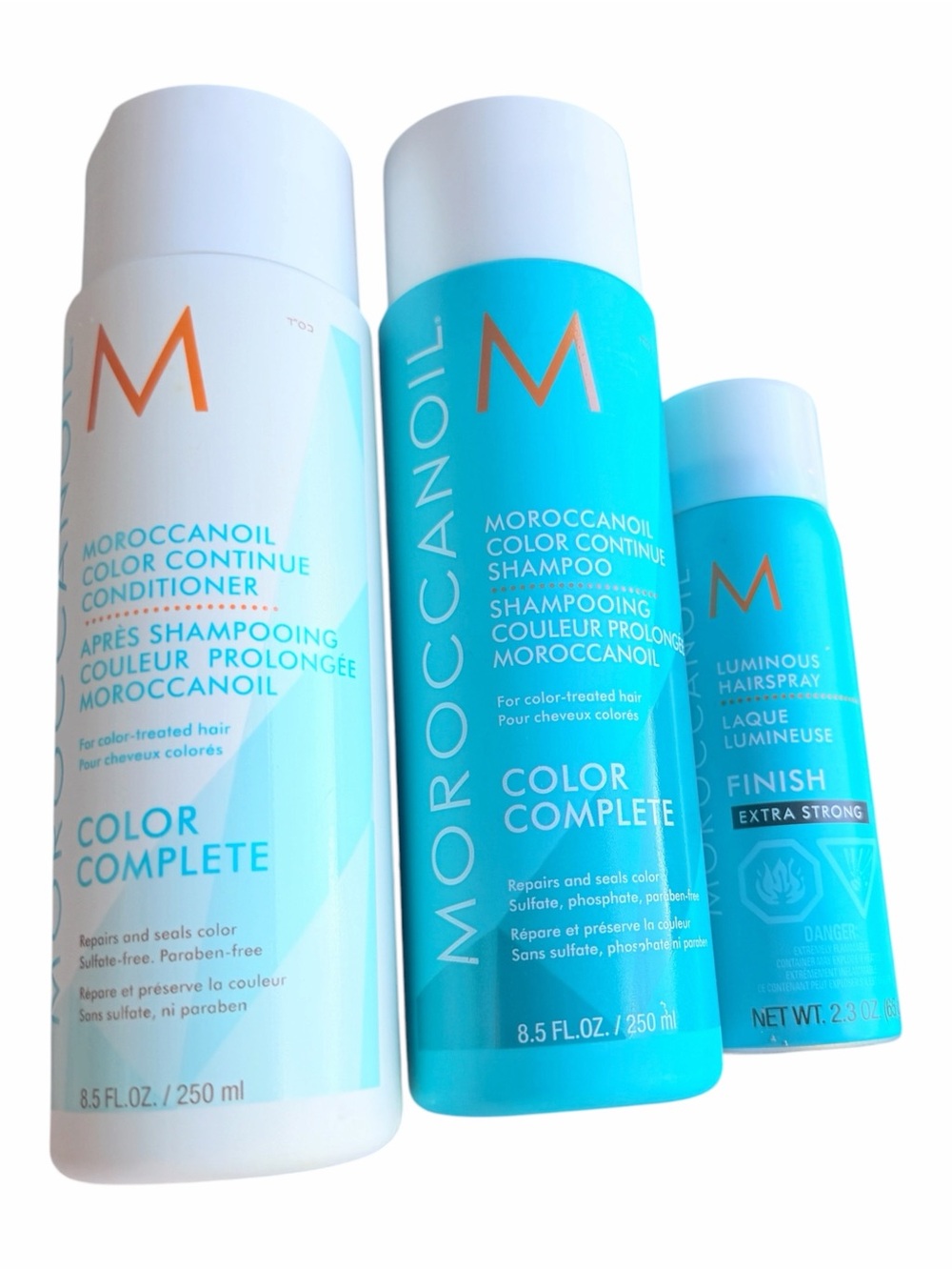 Moroccanoil Color Complete Color Continue Shampoo Conditioner Hairspray Set